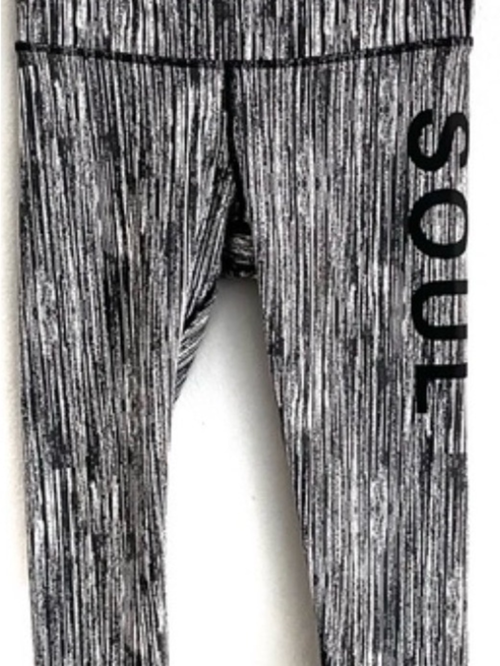 Soul cycle Girls' Black & White Leggings